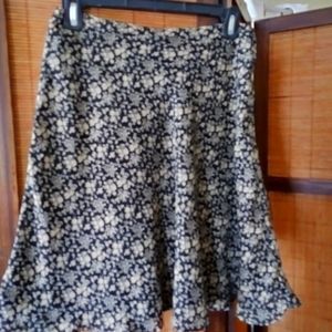 Vintage Express floral print mini skirt